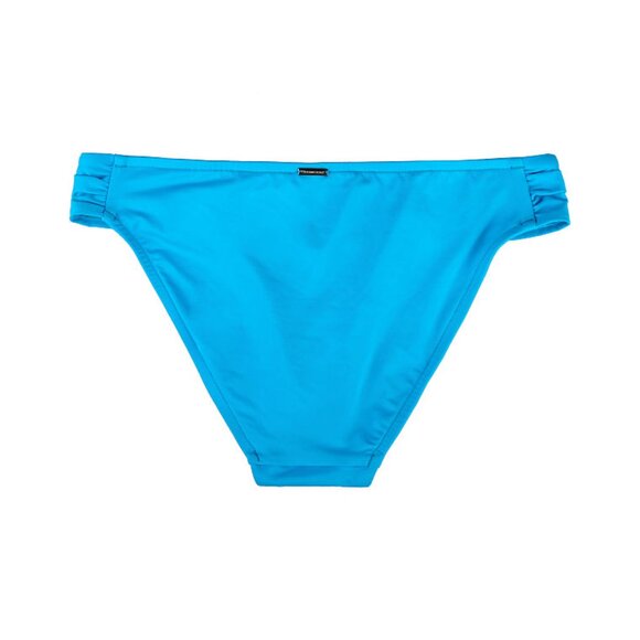 Victoria Secret Swim Knockout Bikini Bottom S L Ruched Side Bright Blue - Picture 3 of 6